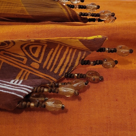 Vintage Linen-blend Farouche Lori Weidner Dress-Suit / Sz 8 / Orange, Rust-Brown - Picture 3 of 16